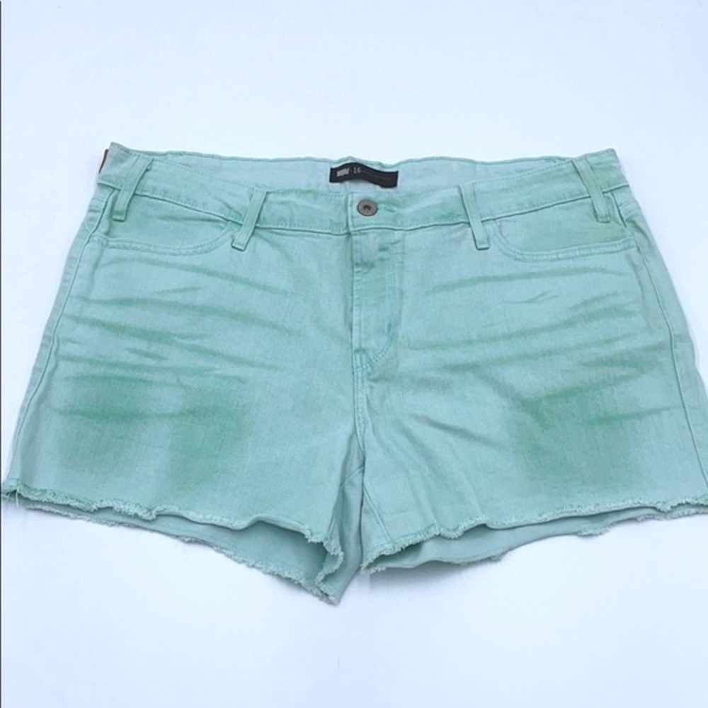 Green Dye Washed Levi Shorts